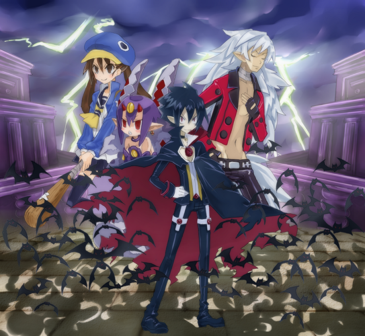kazamatsuri fuuka, valvatorez, desco, and fenrich (disgaea and 1 more) drawn by koppen
