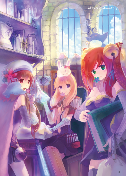 alchemist, creator, lunatic, vanilmirth, and filir (ragnarok online) drawn by norapeko