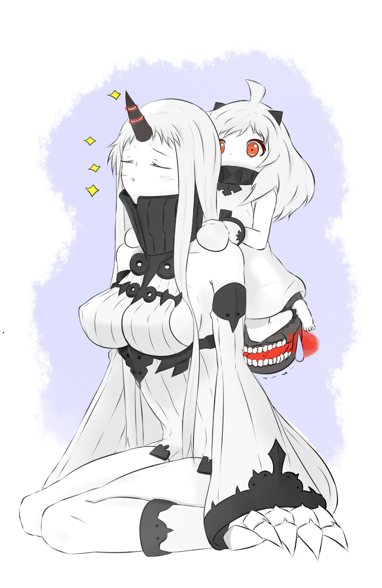northern ocean princess and seaport princess (kantai collection) drawn by miyamoto_(mm)