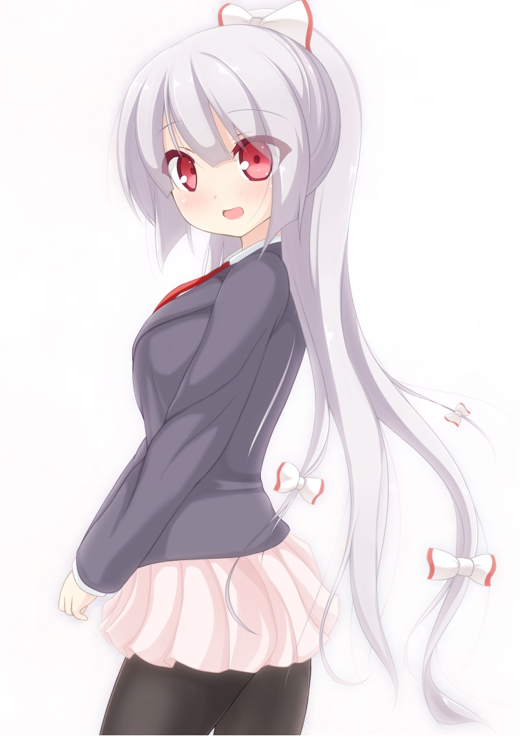reisen udongein inaba and fujiwara no mokou (touhou) drawn by chimunge