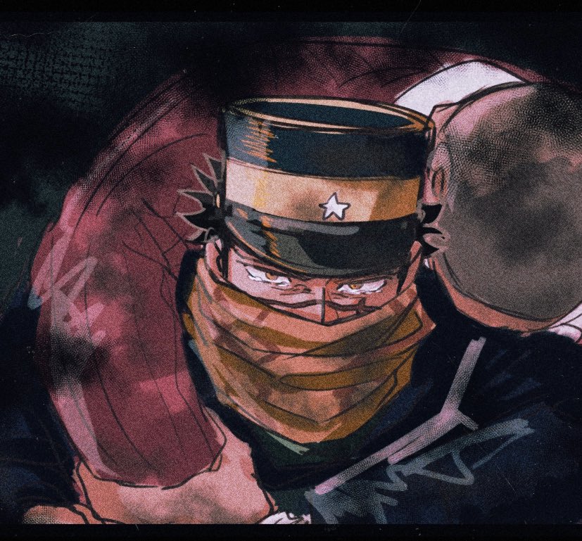 sugimoto saichi and shiraishi yoshitake (golden kamuy) drawn by tonta_(tonta1231)