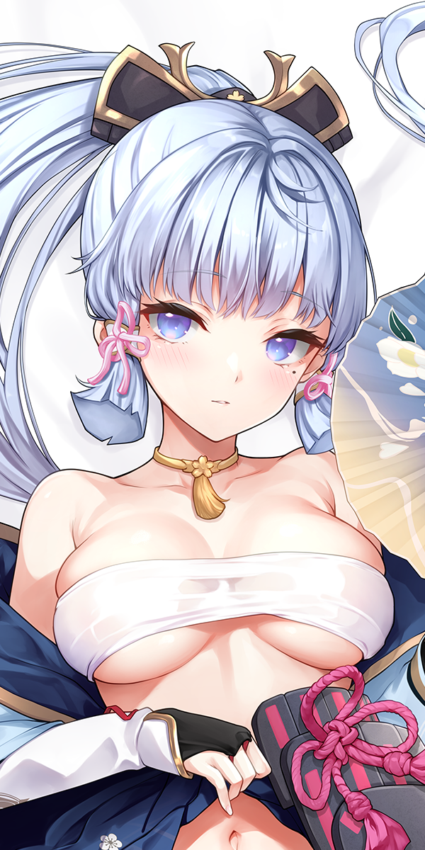kamisato ayaka (genshin impact) drawn by arukamikad and harino646