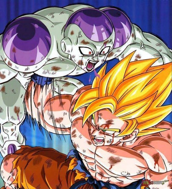 son goku, frieza, and full power frieza (dragon ball and 1 more)