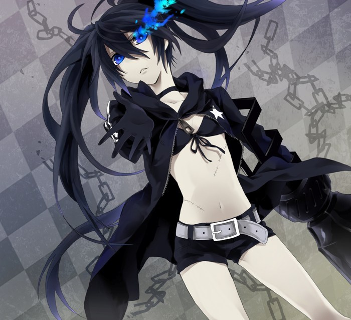 black rock shooter (black rock shooter) drawn by kyo_zip