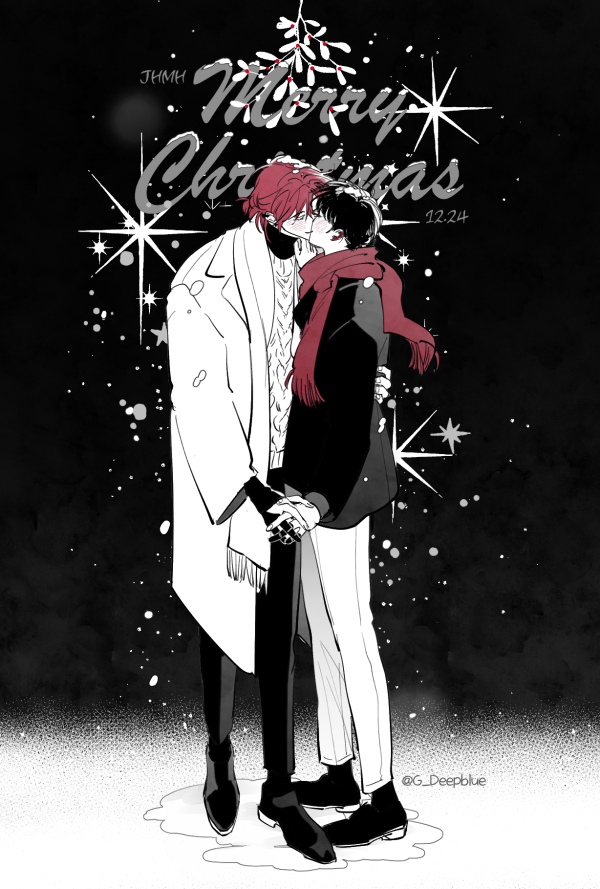 park moo-hyun and kim jaehee (eoduun badaui deungbul-i doeeo) drawn by g_deepblue