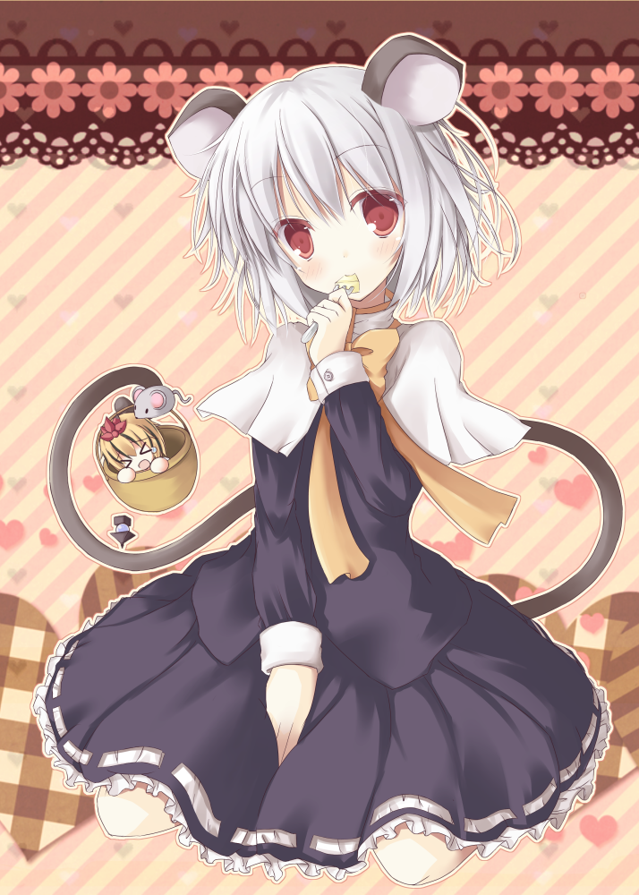 nazrin and toramaru shou (touhou) drawn by hasuga_sea