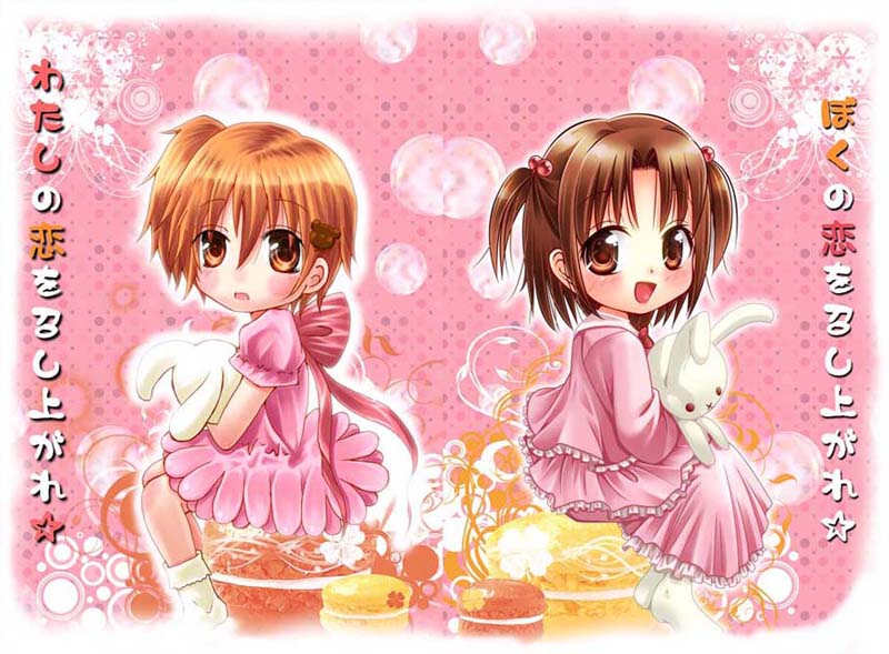 inami mahiru and takanashi souta (working!!) drawn by ossan._(laga)