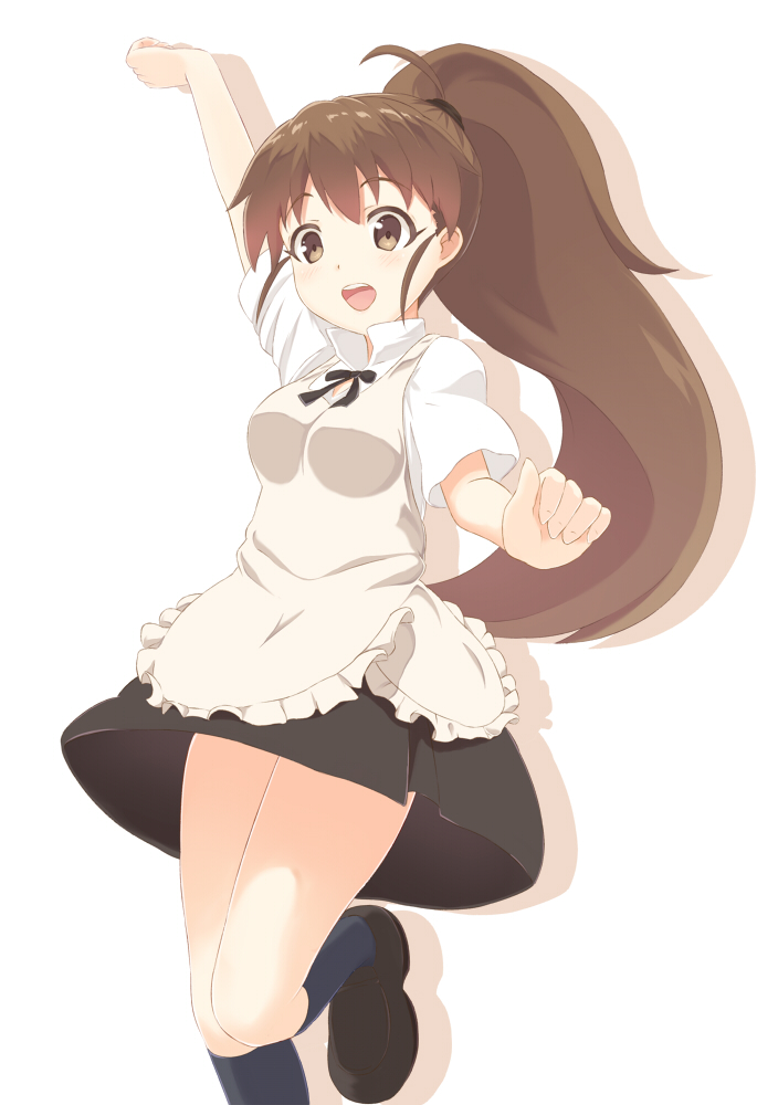 taneshima popura (working!!) drawn by momo_no_kanzume