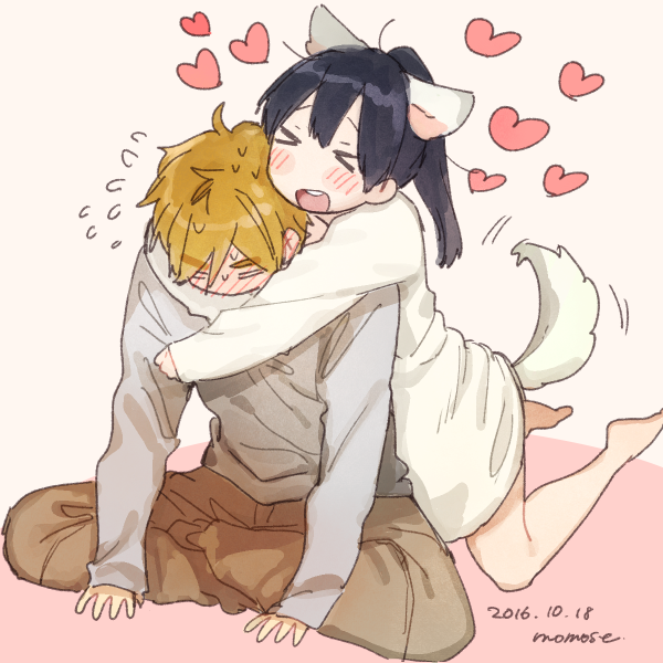 kitashirakawa tamako and ooji mochizou (tamako market) drawn by momose_(oqo)