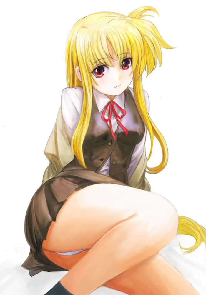 fate testarossa (lyrical nanoha and 2 more) drawn by ikara