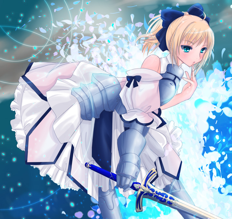 artoria pendragon and saber lily (fate and 1 more) drawn by mahouni