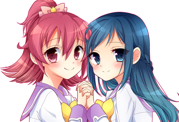 hishikawa rikka and aida mana (precure and 1 more) drawn by aichi_shiho