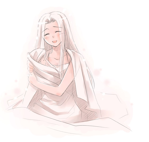 illyasviel von einzbern and irisviel von einzbern (fate and 1 more) drawn by azuma_shouko