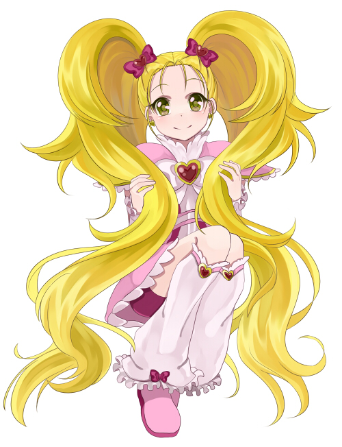 kujou hikari and shiny luminous (precure and 2 more) drawn by sasamaru_chimaki