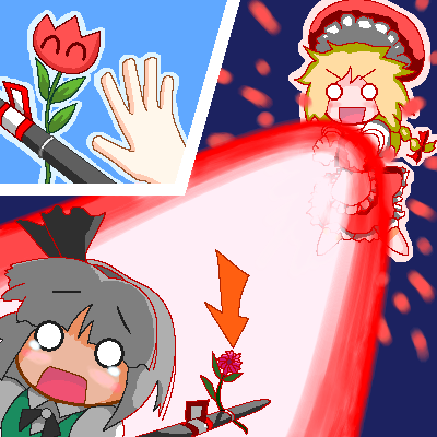 kirisame marisa and konpaku youmu (touhou and 2 more) drawn by myonde