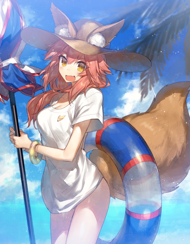 tamamo and tamamo no mae (fate and 2 more) drawn by chocoan