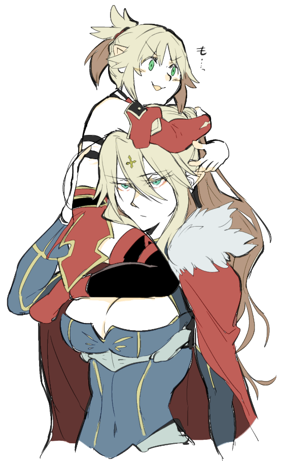 artoria pendragon and mordred (fate and 2 more) drawn by takatsuki_nato