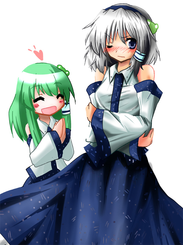 kochiya sanae and alice margatroid (touhou) drawn by hinomoto_(hinomoto2)