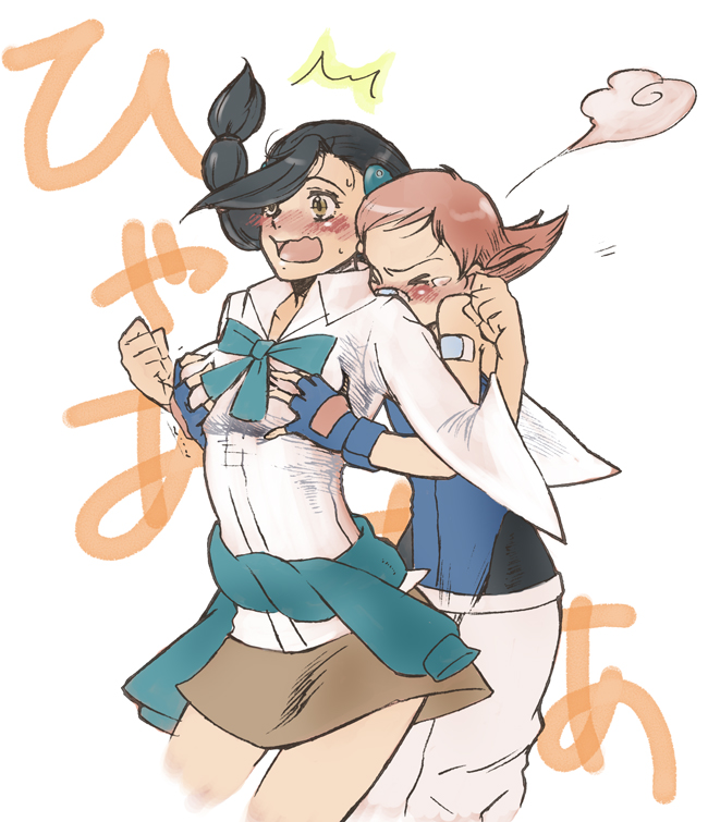 candice and maylene (pokemon and 1 more) drawn by toutoumi