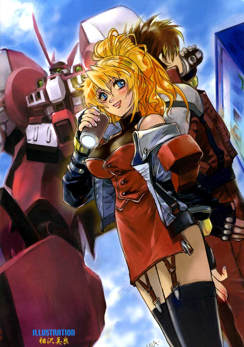 excellen browning, alteisen, and kyousuke nanbu (super robot wars) drawn by aizawa_mila