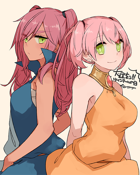 lenna charlotte tycoon and faris scherwiz (final fantasy and 1 more) drawn by sunagimo_(nagimo)
