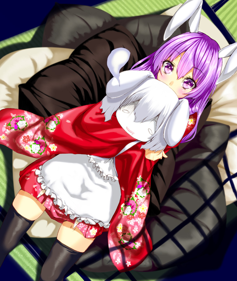 reisen udongein inaba and inaba tewi (touhou) drawn by unowen