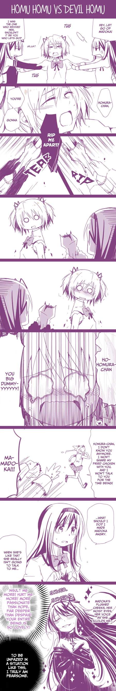 akemi homura, kaname madoka, and akuma homura (mahou shoujo madoka magica and 1 more) drawn by aglio