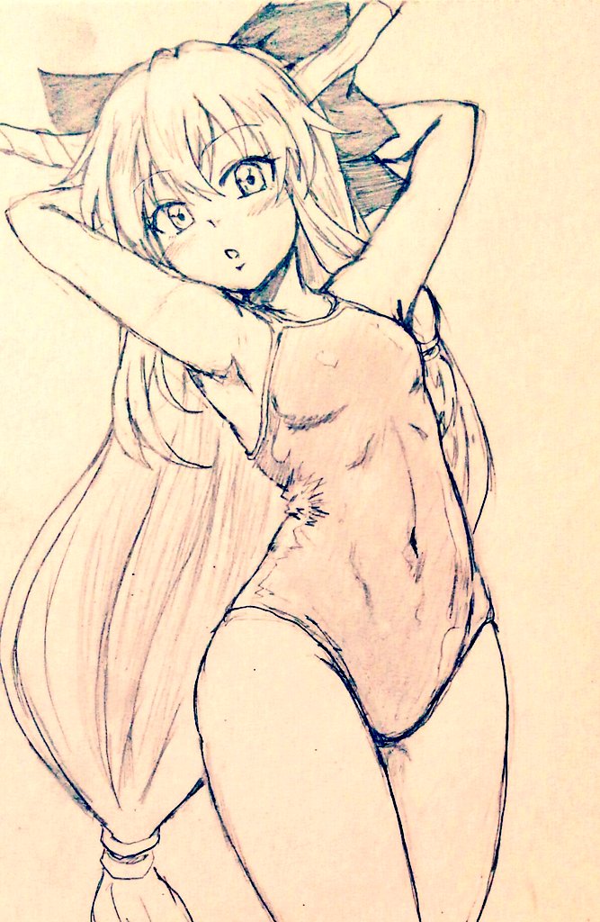 ibuki suika (touhou) drawn by d-m_(dii_emu)