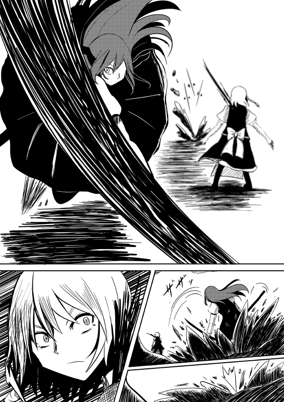 izayoi sakuya and koakuma (touhou) drawn by necro_(nekurodayo)