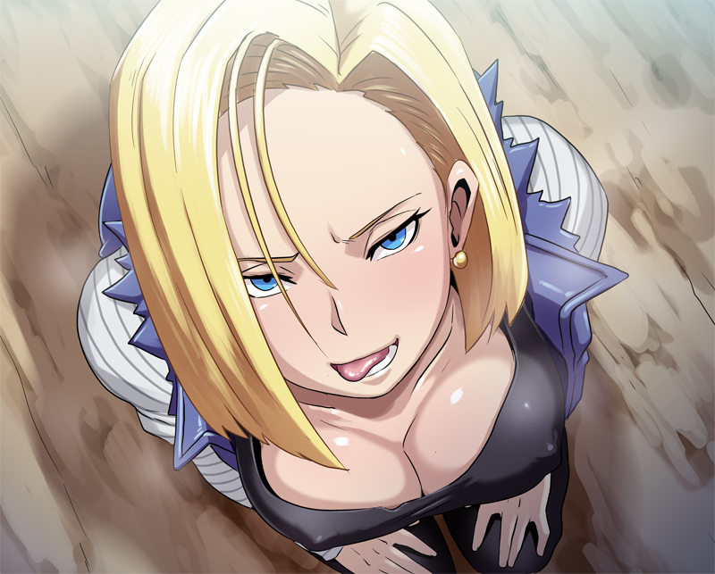 android 18 (dragon ball and 1 more) drawn by butcha-u