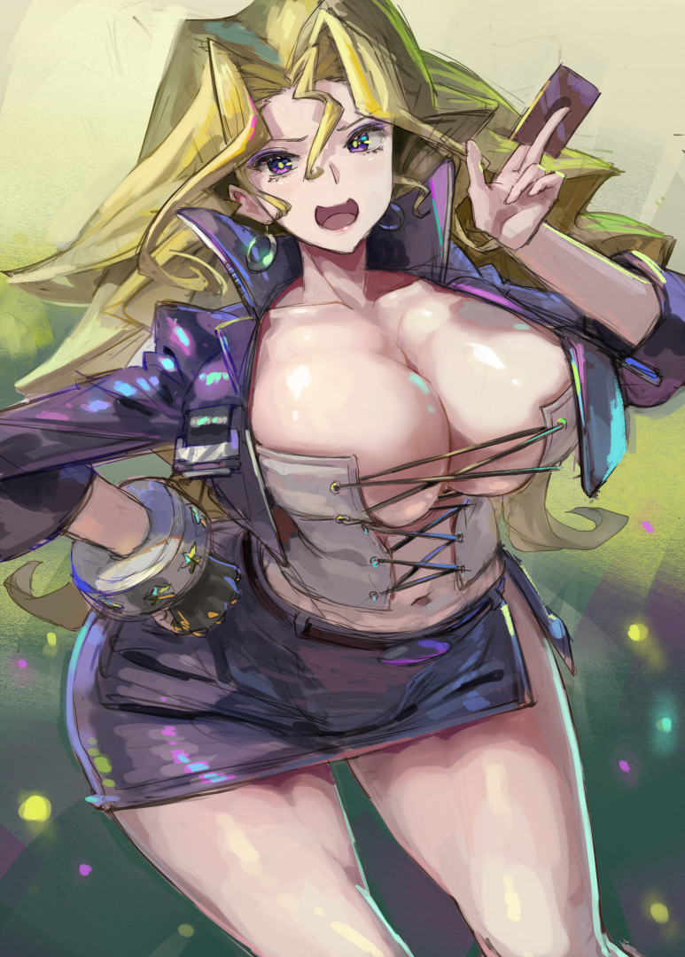 kujaku mai (yu-gi-oh! and 1 more) drawn by kazo_(kazozakazo)