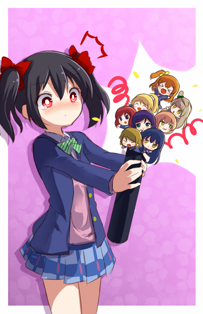 nishikino maki, tojo nozomi, sonoda umi, yazawa nico, ayase eli, and 4 more (love live! and 1 more) drawn by shipii_(jigglypuff)