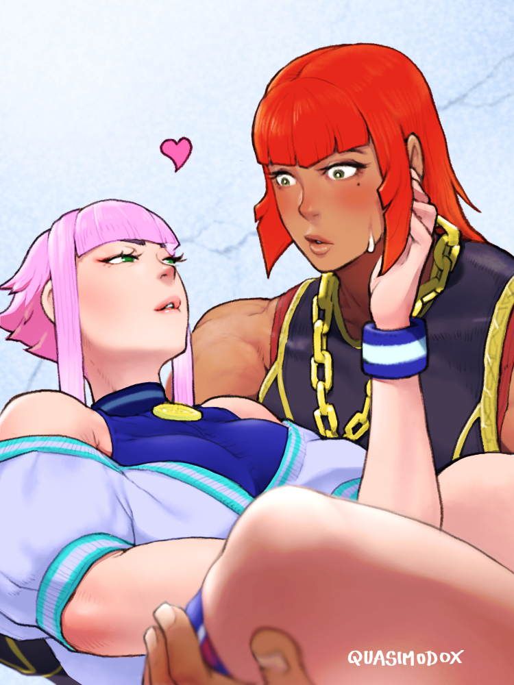 manon legrand and marisa (street fighter and 1 more) drawn by quasimodox