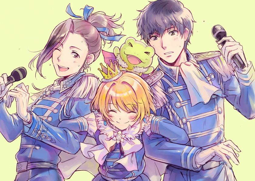 pierre bichelberger, watanabe minori, takajo kyoji, and kaerre (idolmaster and 1 more) drawn by nona_(831korokke)