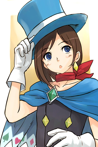 trucy wright (ace attorney and 1 more) drawn by michael_f91