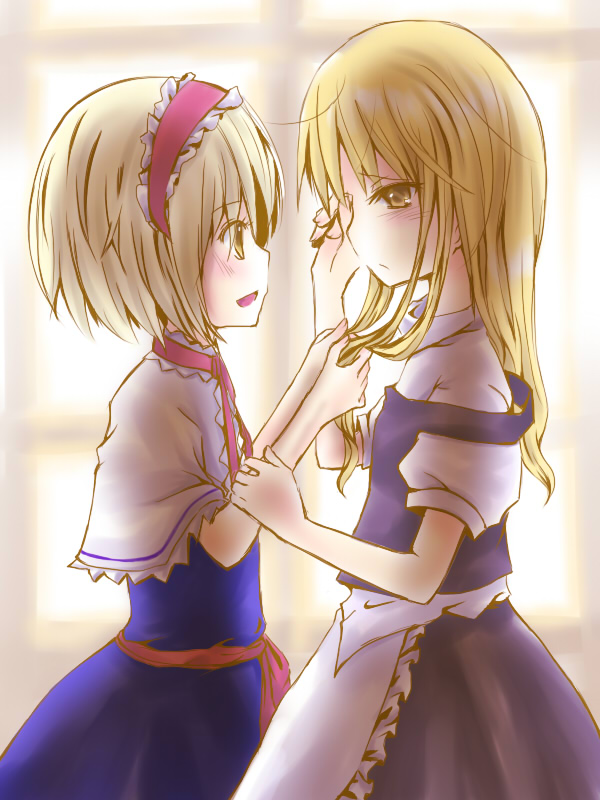 kirisame marisa and alice margatroid (touhou) drawn by sakurakouji_rukia