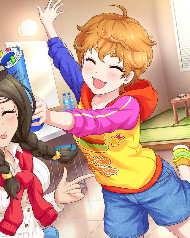akanishi erika and cathy graham (idolmaster and 1 more)