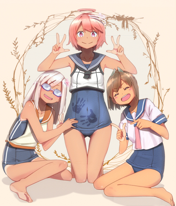 ro-500, i-58, and i-401 (kantai collection) drawn by awachi