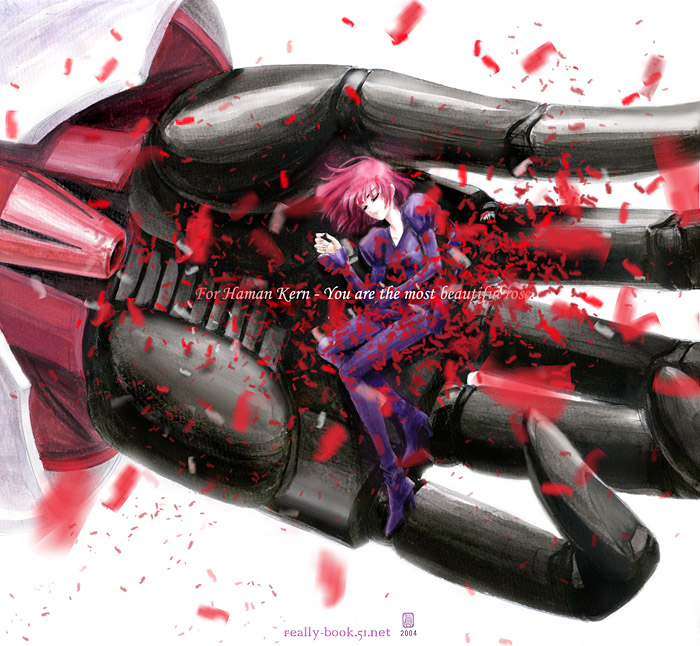 haman karn and qubeley (gundam and 1 more) drawn by chongzhenzi