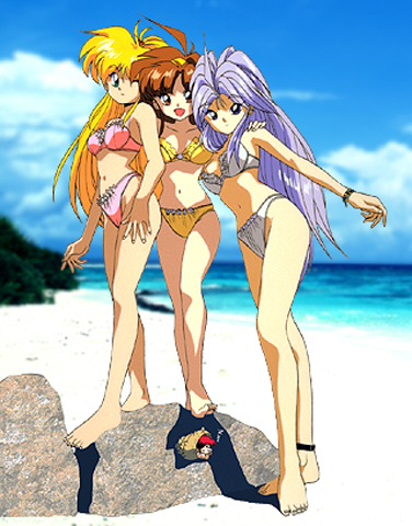 kagurazaka yuna, yuri cube, liavelt von neuestein, and kousaka erika (ginga ojou-sama densetsu yuna)