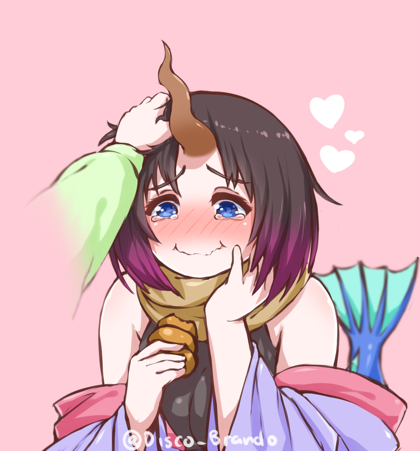 kobayashi and elma (kobayashi-san chi no maidragon) drawn by disco_brando