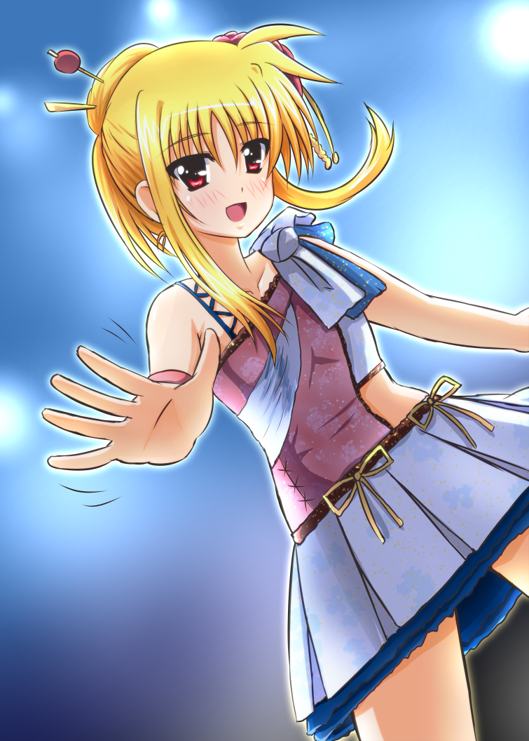 fate testarossa and mizuki nana (lyrical nanoha) drawn by diesel-turbo
