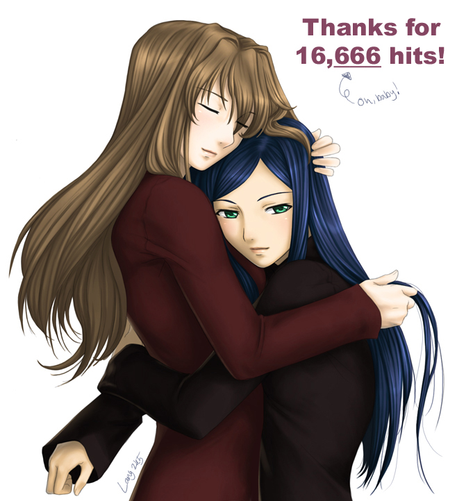 kuga natsuki and fujino shizuru (my-hime) drawn by jango-joe