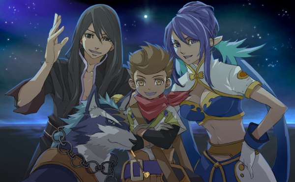 yuri lowell, judith, repede, and karol capel (tales of and 1 more) drawn by yuyo