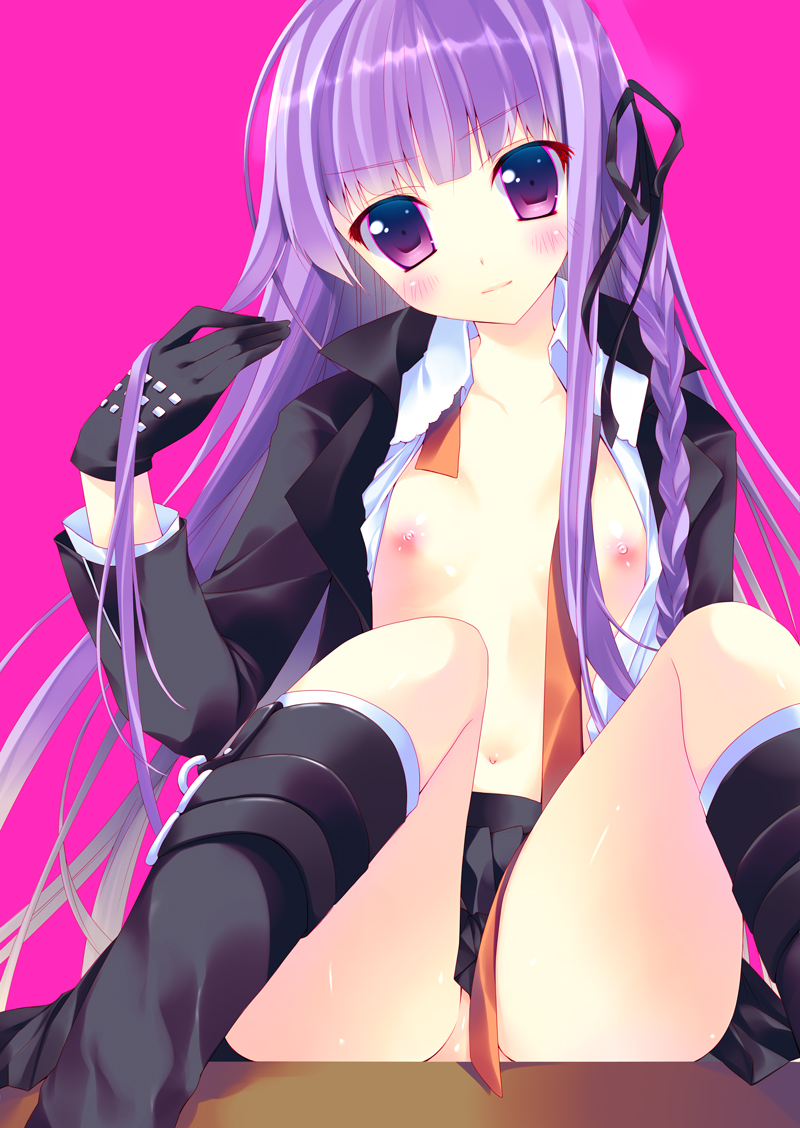 kirigiri kyoko (danganronpa and 1 more) drawn by amanagi_seiji