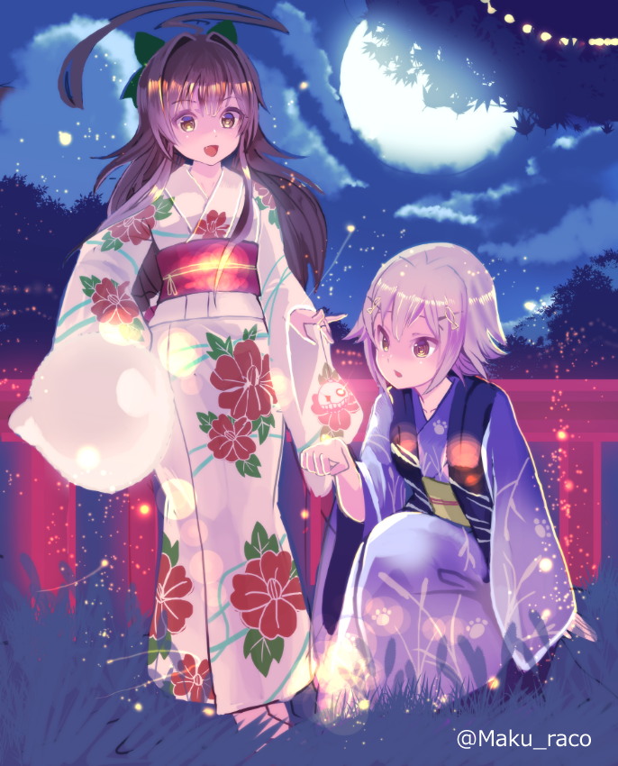 kuma and tama (kantai collection) drawn by cis_(carcharias)