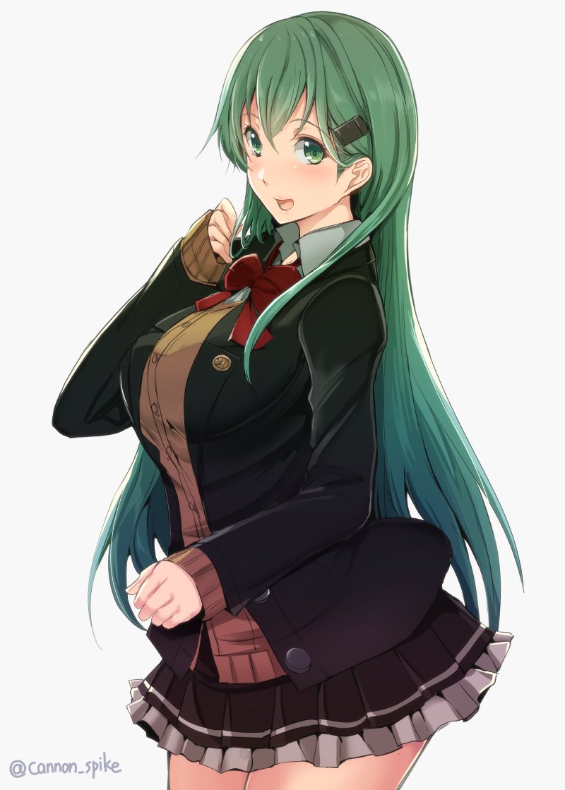suzuya and suzuya kai ni (kantai collection) drawn by gin'ichi_(akacia)