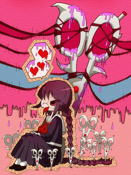 fukawa toko and genocider shou (danganronpa and 1 more) drawn by ringringrin