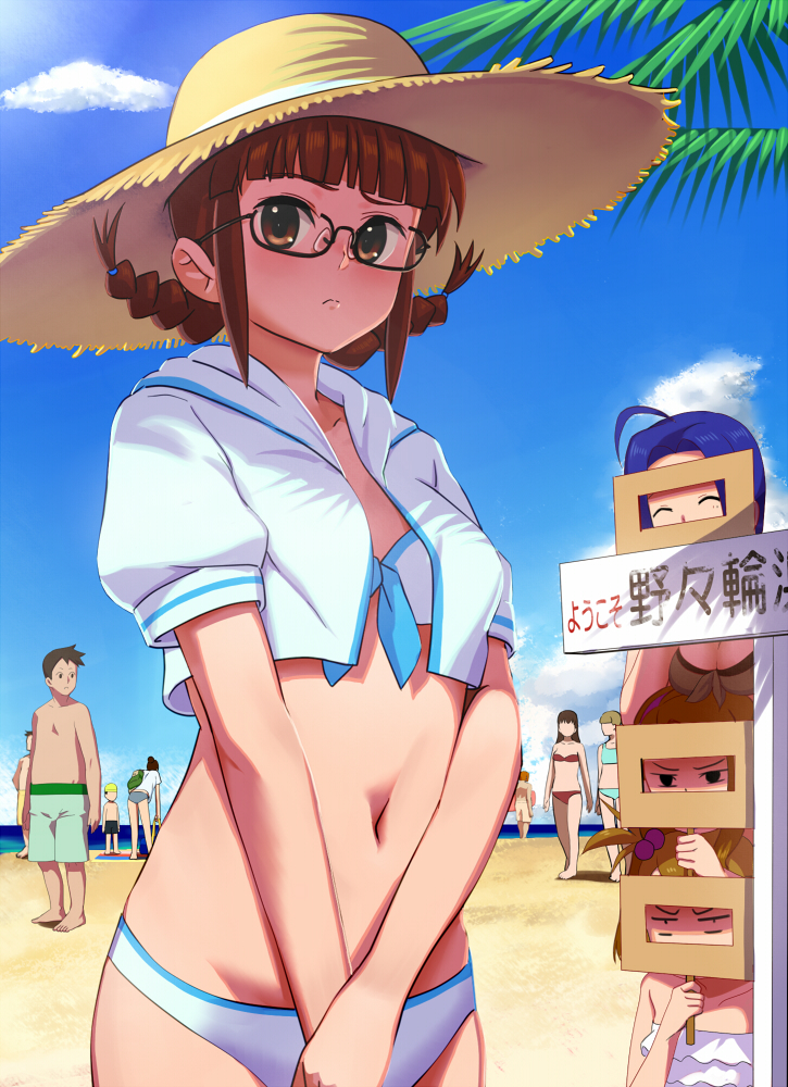 minase iori, miura azusa, akizuki ritsuko, and futami ami (idolmaster and 1 more) drawn by pettan_p