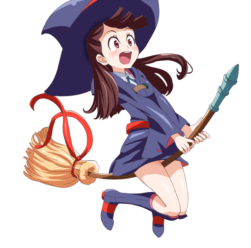 kagari atsuko (little witch academia) drawn by amida_desuyo